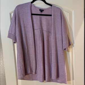 Torrid Women's Mauve Pink Open Cardigan Blouse Top 1X